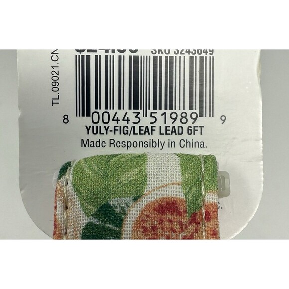 Youly The Wanderer Fig Leaf Dog 6 Ft Leash And Large Collar‎ Set Combo NWT - Picture 4 of 5